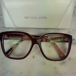 Michael Kors Burgundy Tortoise Glasses